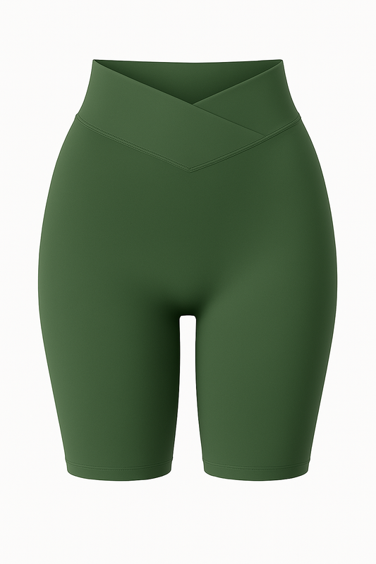Women's High Waist Peach Hip Yoga Shorts